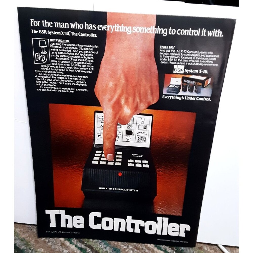 1979 BSR System X10 Controller Original Print Ad
